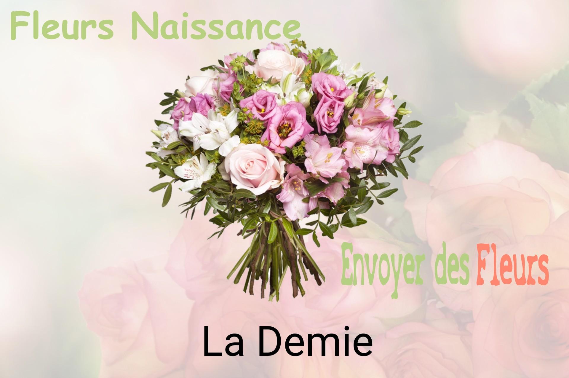 Bouquet de fleurs de naissance livré à La Demie